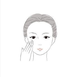 軽くトントンと塗り込む