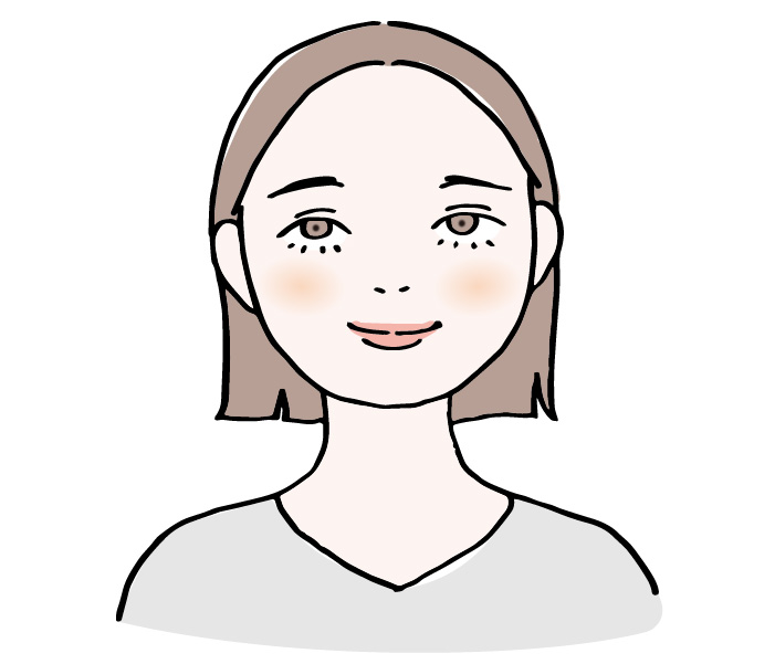 顔に骨を感じない