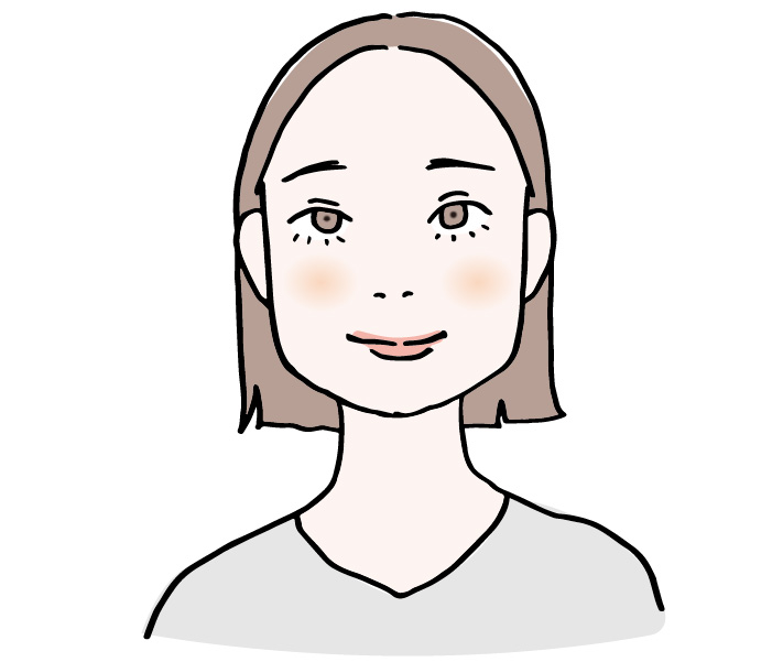 顔に骨を感じる